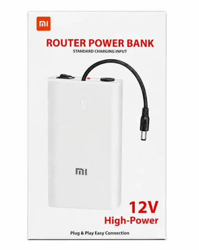 12V Router Power Bank – Mini UPS for WiFi Router, High-Power